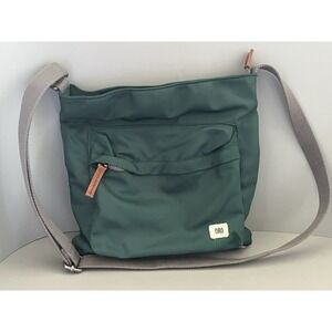 Ori Sustainable ROKA Kennington Medium Nylon Crossbody Bag Green Multi Pockets